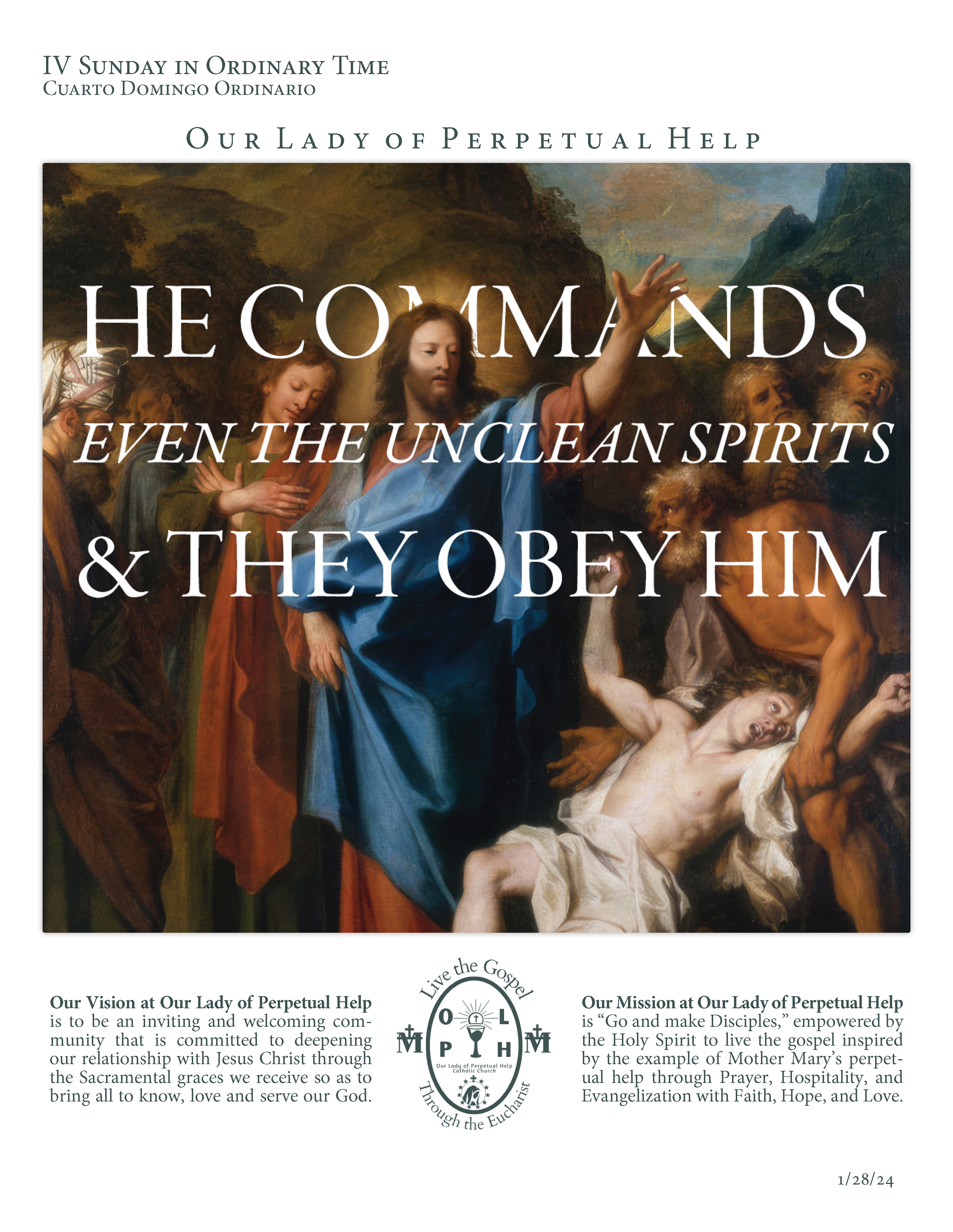 Our Lady of Perpetual Help bulletin cover